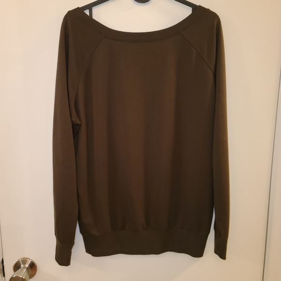 Women's sweatshirt Express xs. Never worn. Brown only good vibes on front. - Picture 7 of 8